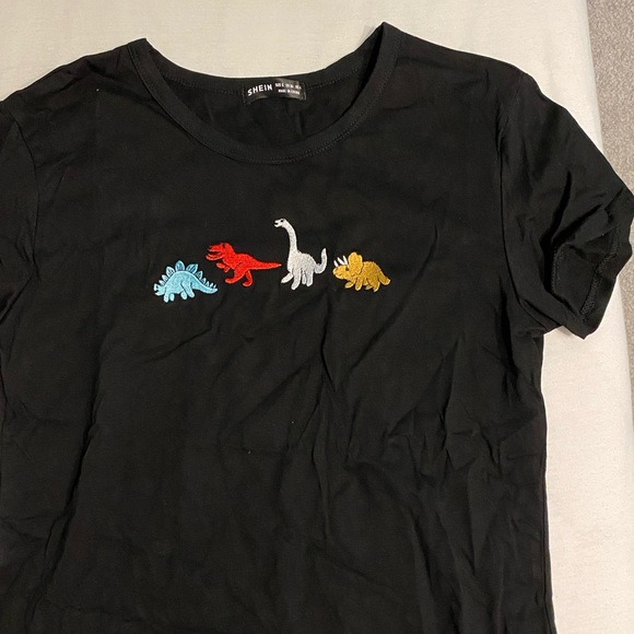 NEW Embroidered Dinosaur T-shirt - Picture 5 of 5